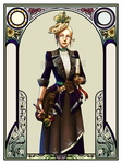 The Steampunk Artist - Framed