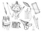 The Weaver - Details - Pencils