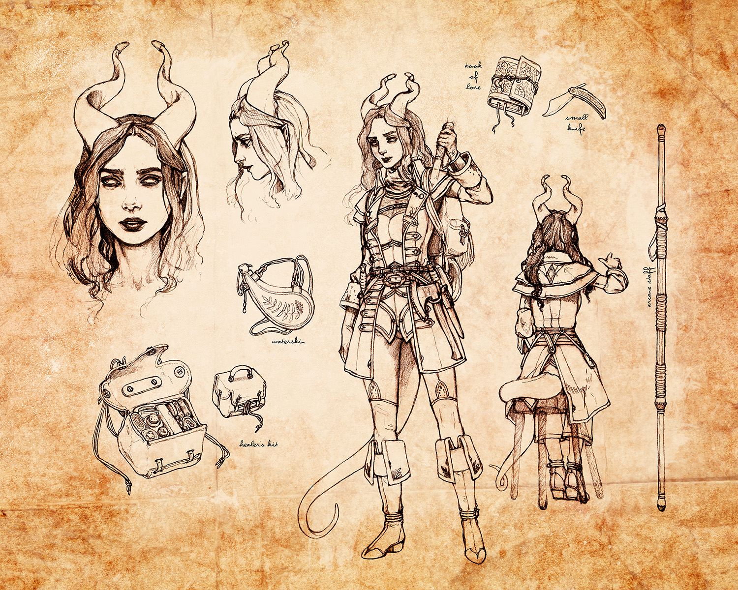 (image for) 2 View Character Model Sheet